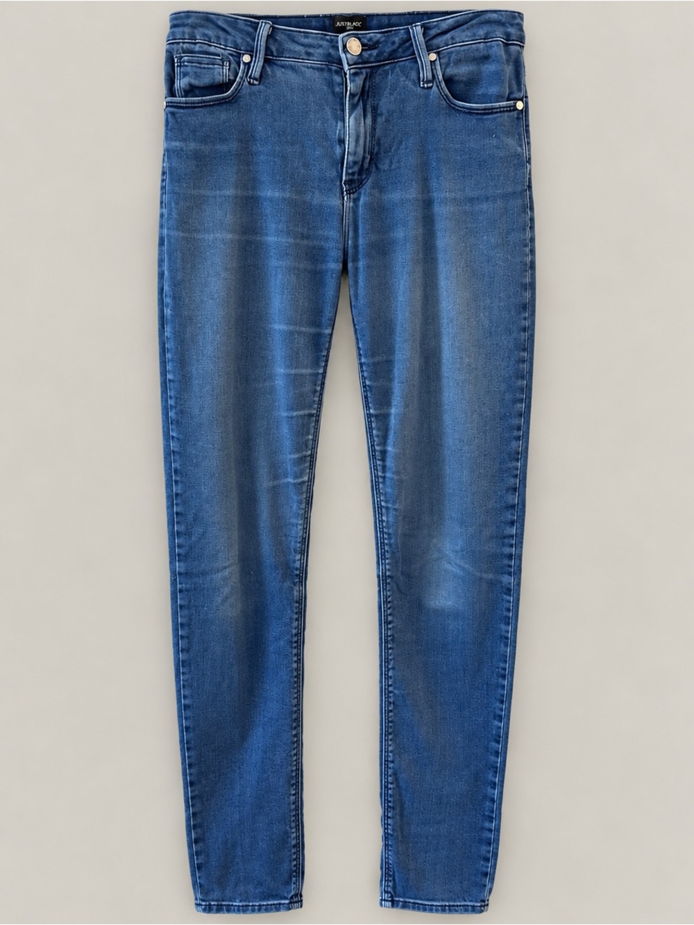 Just Black Denim Skinny Jeans Women’s 27 Medium Wash Mid Rise Stretch Made USA